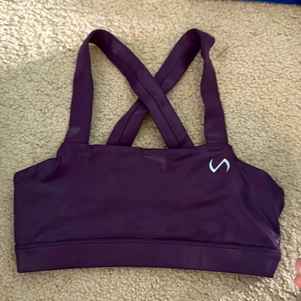 TLF purple sports bra, small.